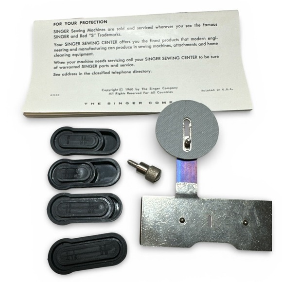 Vintage 1960 Singer Buttonholer Sewing Machine Attachment No. 489500 or 489510 - Picture 6 of 10